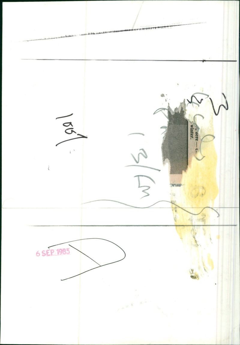 A woman enjoying a glass of wine in a snowy landscape. - Vintage Photograph