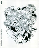 Ford unveils its new Ford Fiesta CTX Transaxle. - Vintage Photograph