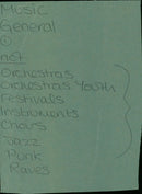 Young people playing a variety of musical instruments at a youth music festival. - Vintage Photograph