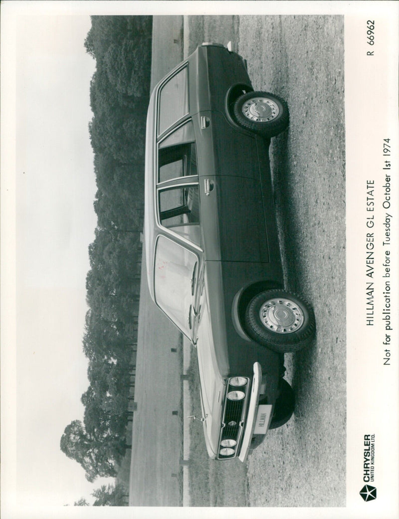 A Hillman Avenger GL Estate car manufactured by Chrysler United Kingdom Ltd. - Vintage Photograph