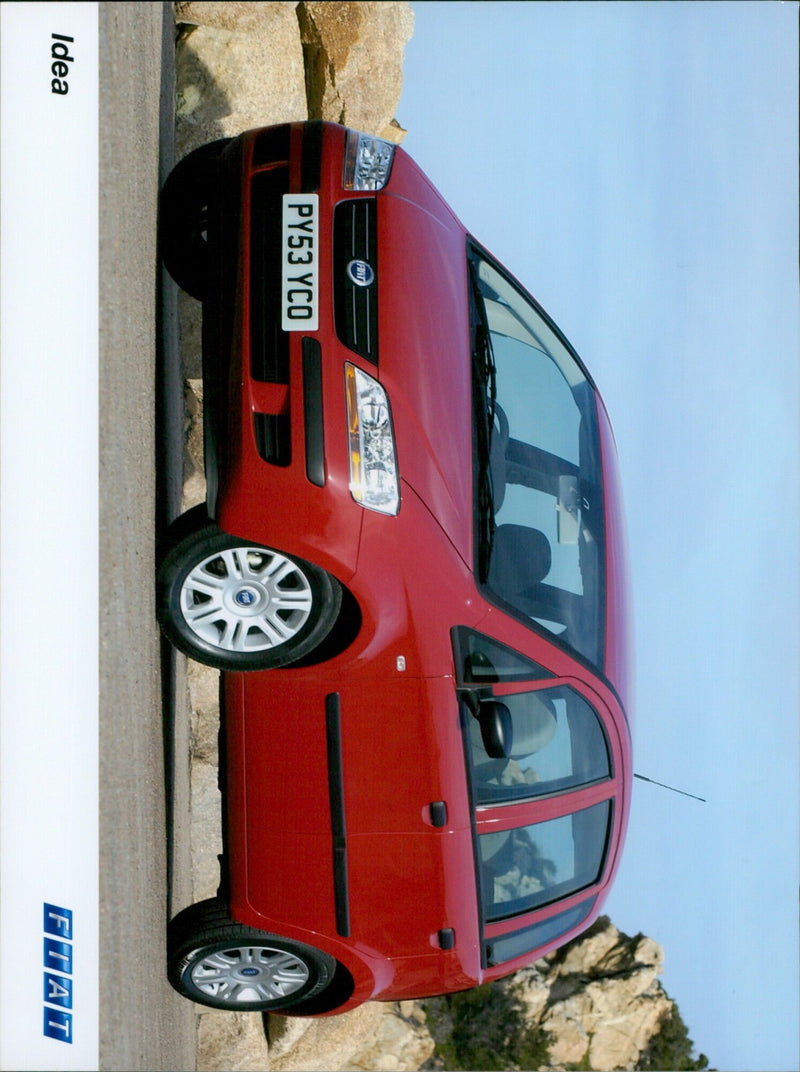 Fiat PY53 YCO EPAT car on the streets of Madrid. - Vintage Photograph