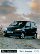 A Daihatsu YRV 1.3 'Premium' model at a press office event. - Vintage Photograph