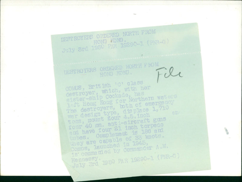 HMS Comus - Vintage Photograph