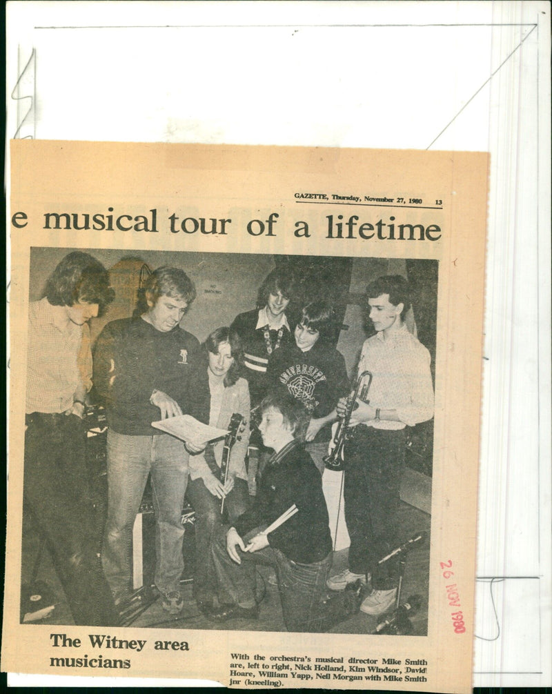 Witney area musicians embark on a musical tour of a lifetime. - Vintage Photograph