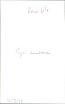 Tapio Laukkanen of the Renault Dealer Rallying team driving a Renault Mégane during the Ler Rallying race. - Vintage Photograph