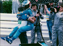 Racing icons Michael Schumacher and Flavio Briatore at the Monaco Grand Prix. - Vintage Photograph