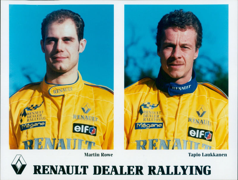 Tapio Laukkanen drives a Renault Mégane during the Renault Dealer Rallying event. - Vintage Photograph