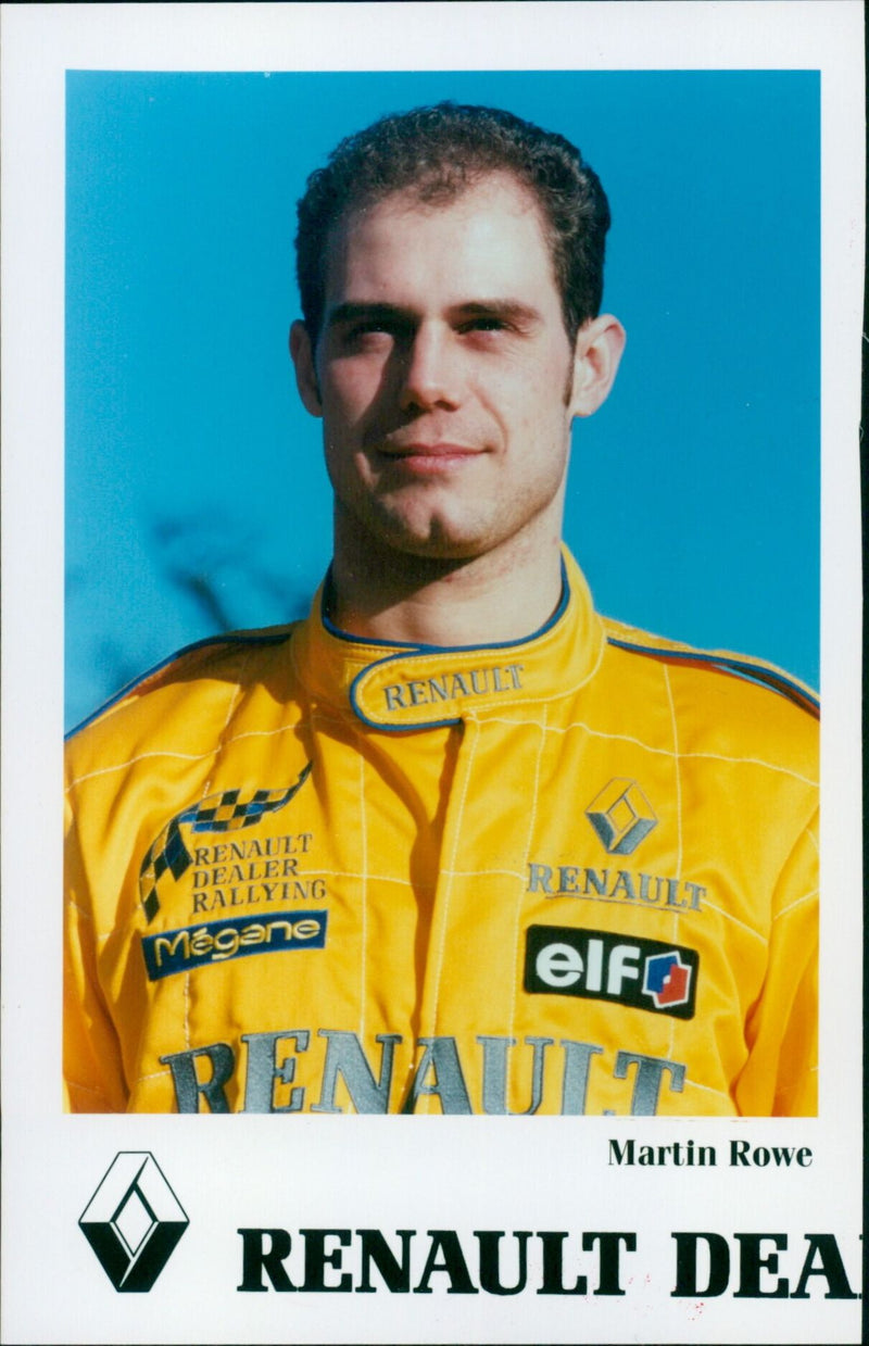 A Renault dealer rallies a Renault Mégane at a Renault Elfo event. - Vintage Photograph