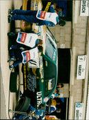 Paul Radisich drives the