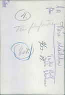 A scene in the film KÃ¤ra slÃ¤kten (Dear family) with Tutta Rolf and Gosta Ekman hugging each other, 1933. - Vintage Photograph