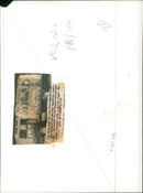 Vic King stands with his three-eighths-to-the-inch model of the Ben Hur Speedway. - Vintage Photograph