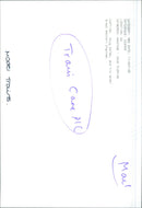 Doug Eeles poses with a model of a Great Western Engine and a model Traus Care. - Vintage Photograph