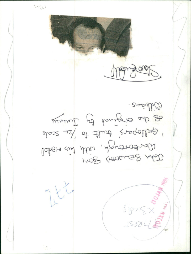 John Selwood with his model 'Gallopers' - Vintage Photograph