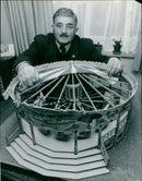 Model of Jacob Studt's Mont Blanc built by Donald Lewendon - Vintage Photograph