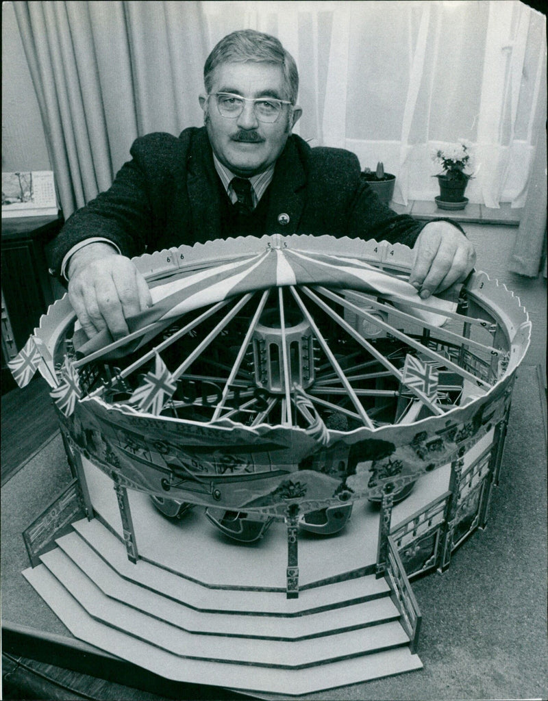 Model of Jacob Studt's Mont Blanc built by Donald Lewendon - Vintage Photograph