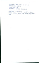 John Dykes poses with a model ice cream delivery van. - Vintage Photograph