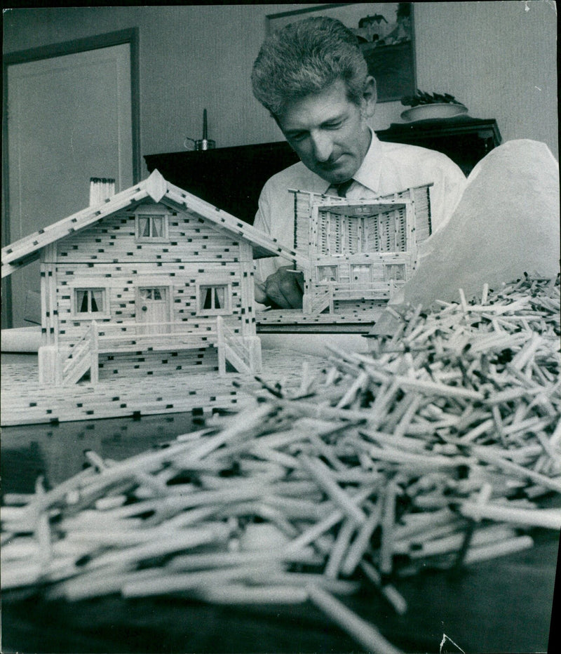 Matchstick Models - Vintage Photograph