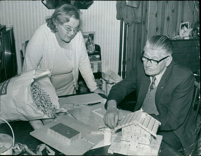 Models: Villages and Buildings - Vintage Photograph
