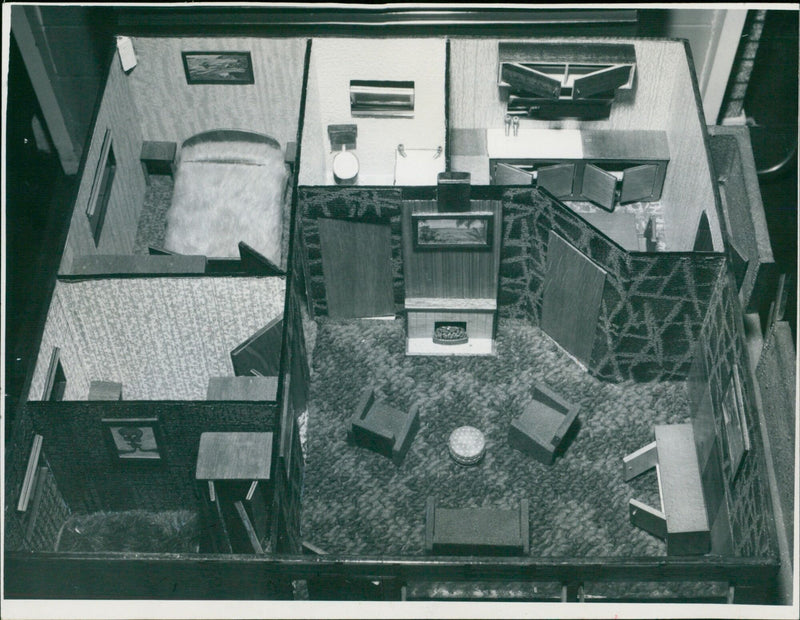 Models: Villages and Buildings - Vintage Photograph