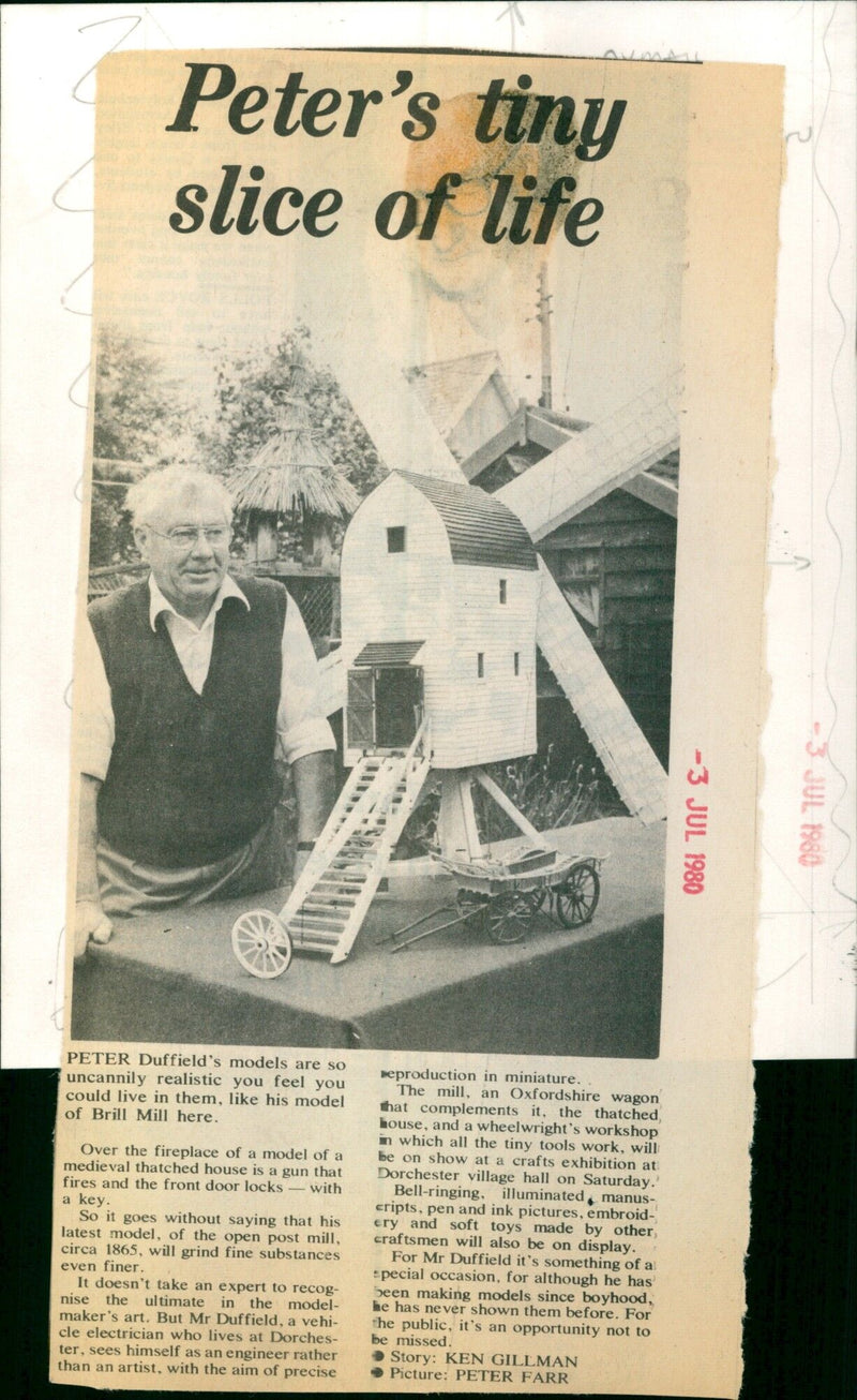 Brill Mill Model - Vintage Photograph