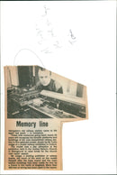 A model depicting Abingdon's old railway station on display at a model railway exhibition. - Vintage Photograph