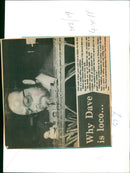 Dave Wyse, an enthusiast from the Didcot and District Model Railway Club, adjusts a Rover Class broad gauge loco at the club's exhibition in Didcot's Civic Hall. - Vintage Photograph