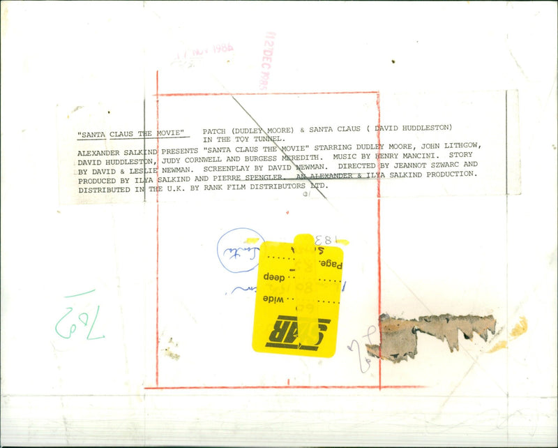 Santa Claus The Movie - Vintage Photograph