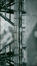 A miniature village model featuring pre-war rolling stock with local names. - Vintage Photograph