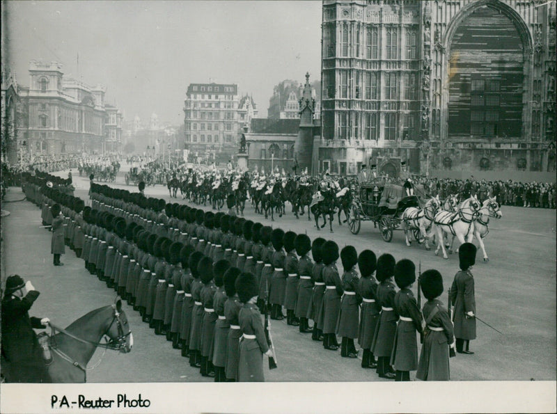 The State Opening of Parliament by George VI - Vintage Photograph