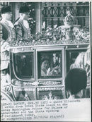 State Opening of Parliament by Queen Elizabeth II - Vintage Photograph