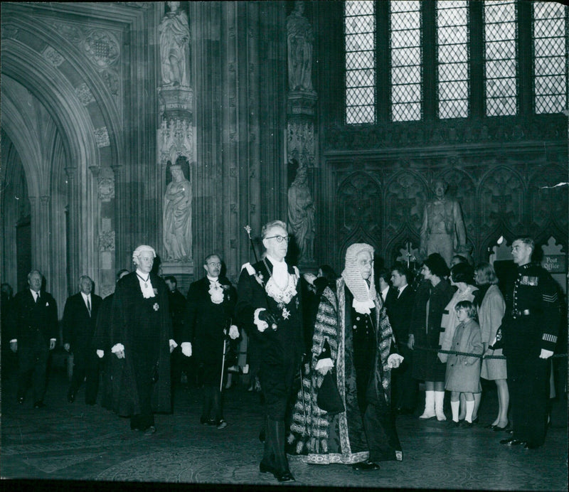 State Opening of Parliament by Queen Elizabeth II - Vintage Photograph