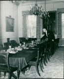 The Cabinet Room of Admiralty House, formerly known as the South Drawing Room. - Vintage Photograph