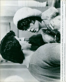 Sylvester Stallone and Talia Shire in a scene from the 1976 film "Rocky" - Vintage Photograph