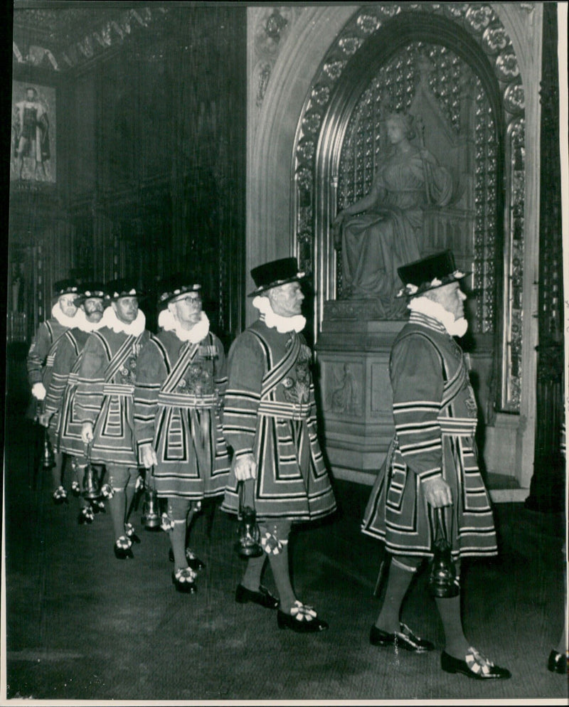 State Opening of the Parliament by Queen Elizabeth II - Vintage Photograph