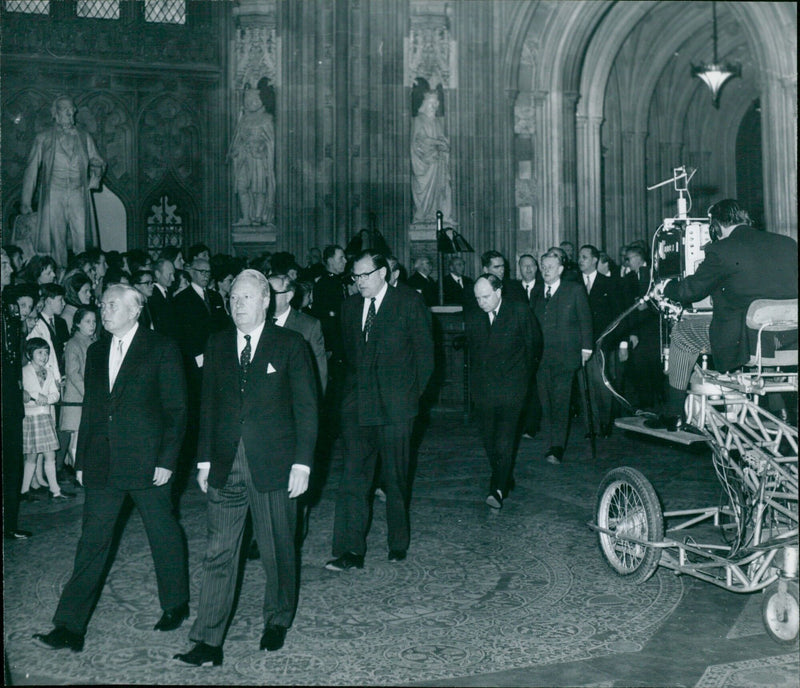 State Opening of Parliament by Queen Elizabeth II - Vintage Photograph