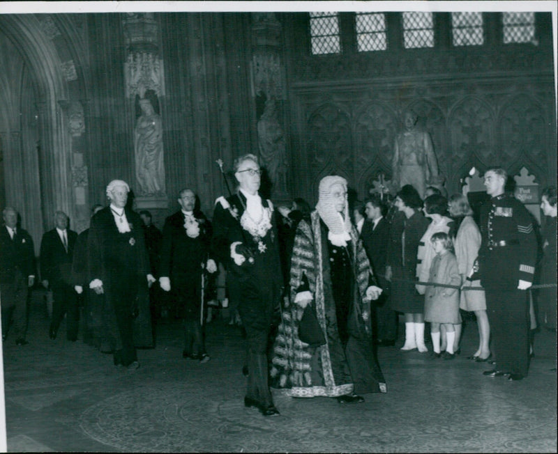 State Opening of Parliament by Queen Elizabeth II - Vintage Photograph