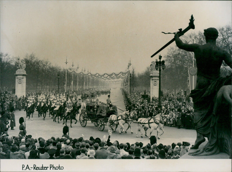 The State Opening of Parliament by George VI - Vintage Photograph