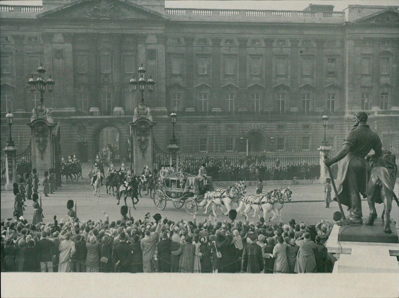 The State Opening of Parliament by Queen Elizabeth II - Vintage Photograph