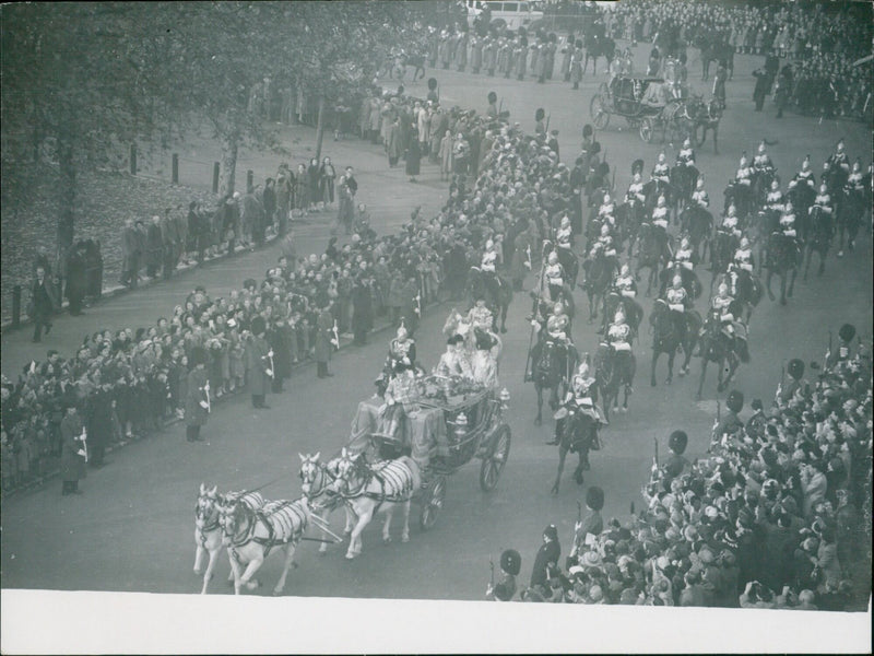 The State Opening of Parliament by Queen Elizabeth II - Vintage Photograph