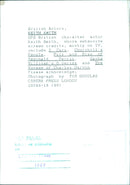 British character actor Keith Smith is pictured in an iconic scene from the 1989 British comedy series, The Voyage of Charles Darwin. - Vintage Photograph