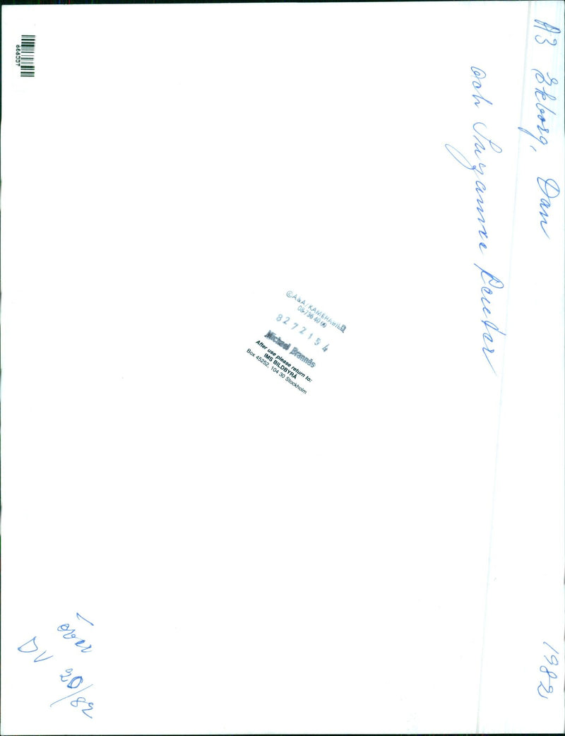 Swedish actors Dan Ekborg and Suzanne Reuter  - Vintage Photograph