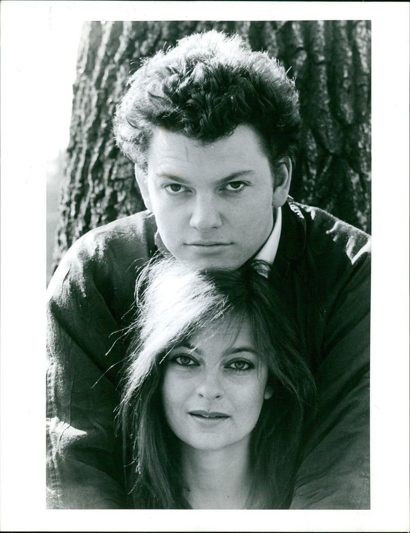 Swedish actors Dan Ekborg and Suzanne Reuter  - Vintage Photograph