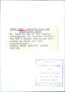 British film and television actor Derek Bond appears in a scene from the BBC's weekly television programme Picture Parade. - Vintage Photograph