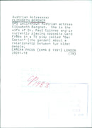 Austrian actress Elisabeth Bergner poses for a portrait in 1983. - Vintage Photograph