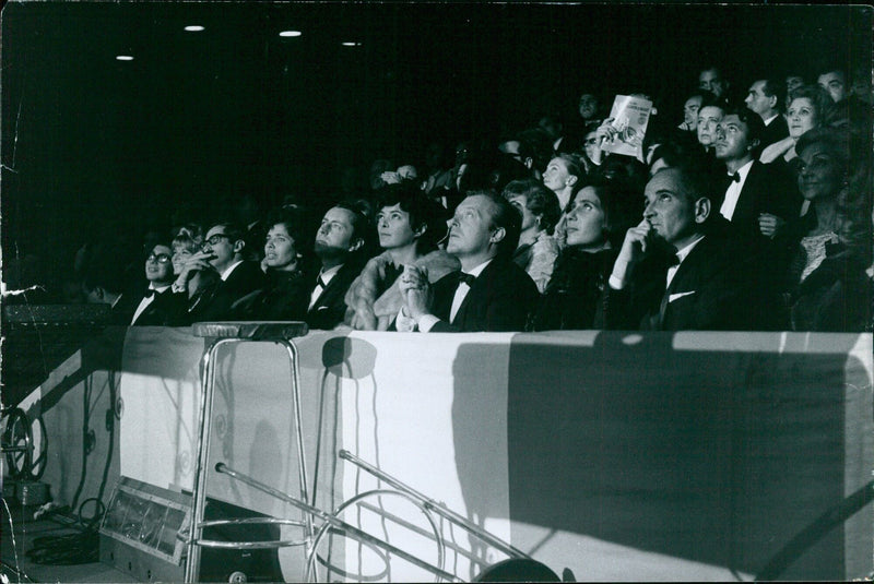 Carles Bannin dances during the inaugural ceremony of "Frist Copyright Seresse Sueno" in Madrid on September 30, 1963. - Vintage Photograph