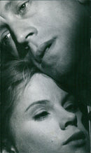 Swedish actress Bibi Andersson stars alongside Per Myrberg, Max von Sydow, Öllegård Wellton, Birgitta Valberg, Gunnar Olsson and Birger Lensander in "Älskarinnan" II V 1962 film. - Vintage Photograph