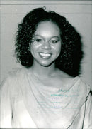 Deniece Williams, the popular American soul singer, poses for a photograph in 1984. - Vintage Photograph