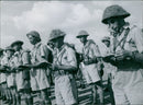 Israeli commando soldiers prepare to attack the Suez Canal in 1956. - Vintage Photograph