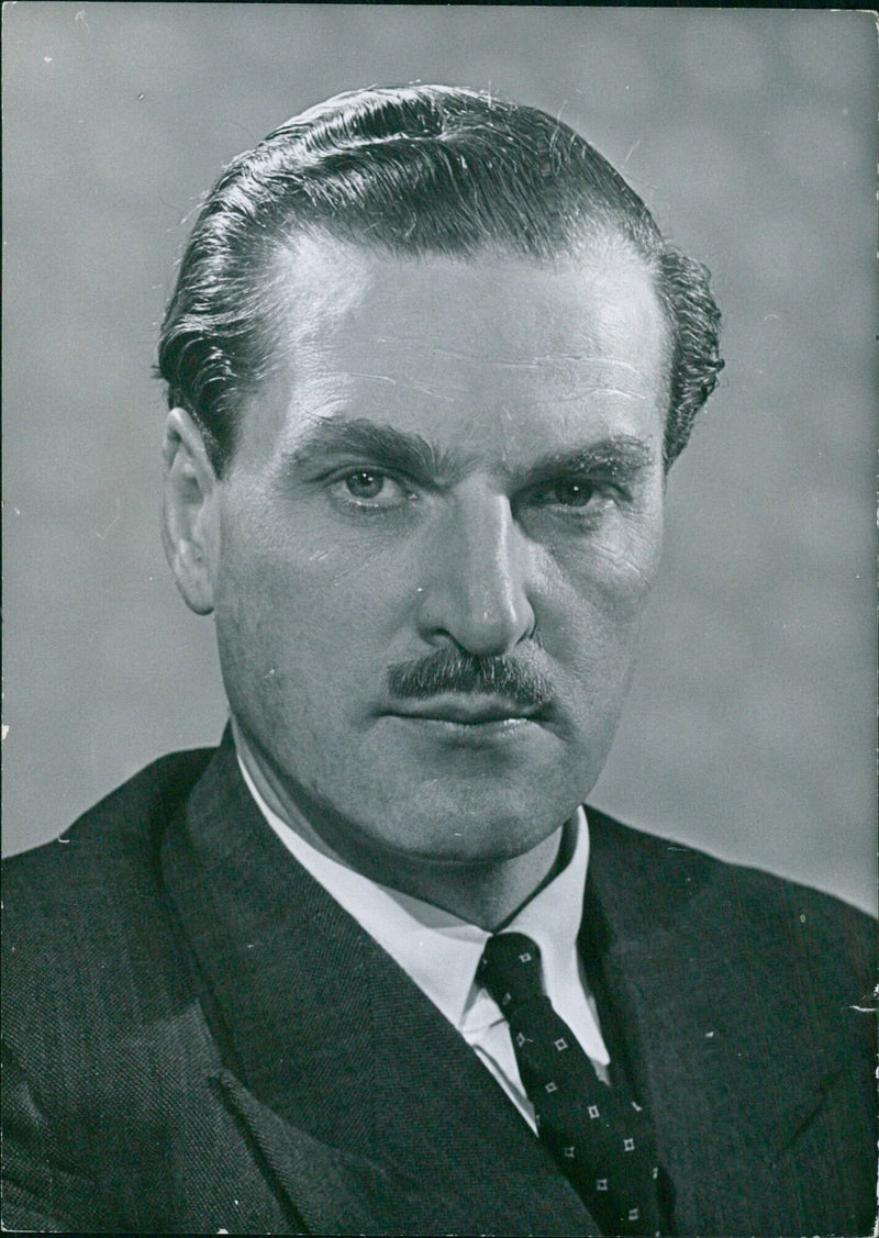 W.S. Robertson, Secretary of the Scottish Council for Development and Industry, is seen in a study by photographer J. Stephens Orr. - Vintage Photograph