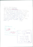 Soviet Politicians Nikolai A. Tikhonov (left) and Nikolai Alexandrovich Tikhonov, Prime Minister of the USSR, attend a meeting in 1981. - Vintage Photograph